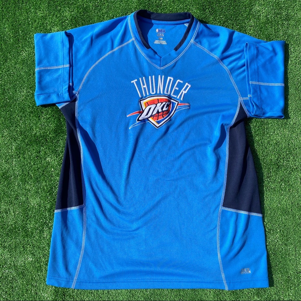 OKLAHOMA CITY THUNDER MENS L SHOOTING SHIRT NICE